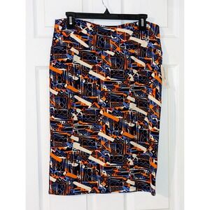 LuLaRoe Cassie Skirt Geometric Print Pencil‎ Skirt Career Casual Large NWT